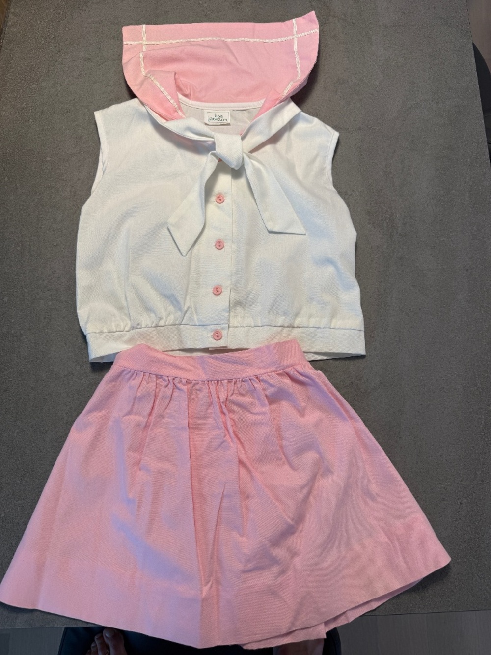 Little girls size 4 sailor 2 piece dress